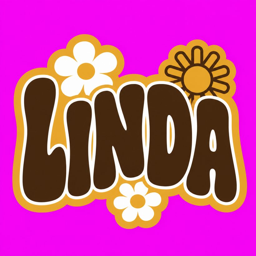 Linda in lights, front