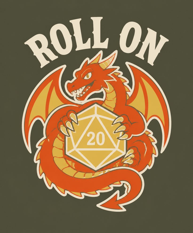 The dice dragon, back
