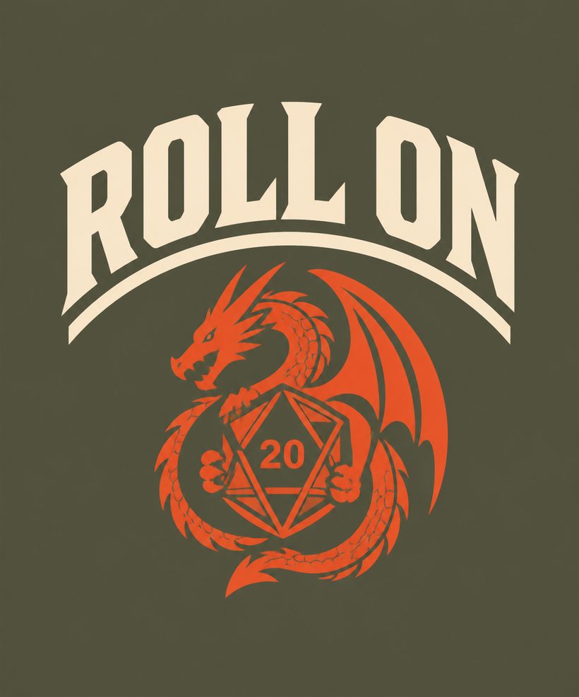 The dice dragon, back