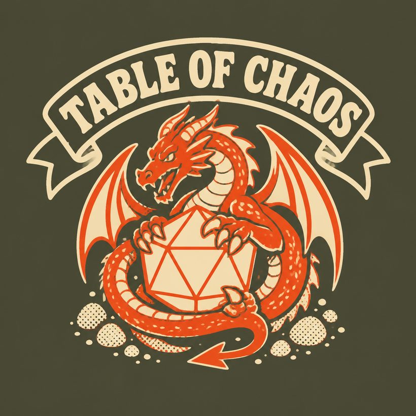 The dice dragon, front