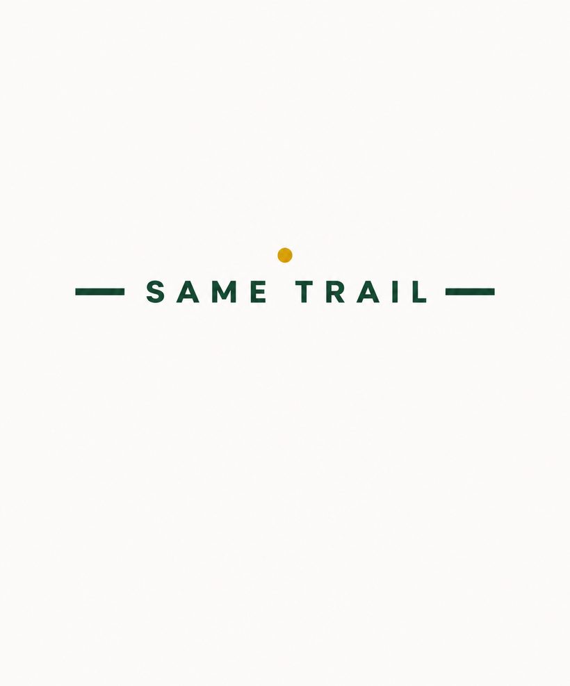 The quiet trail mark, back