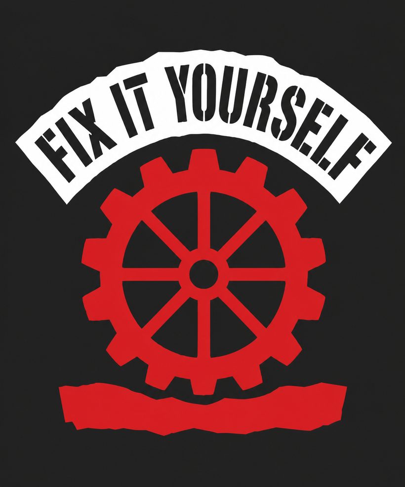Bolt through the wheel, back