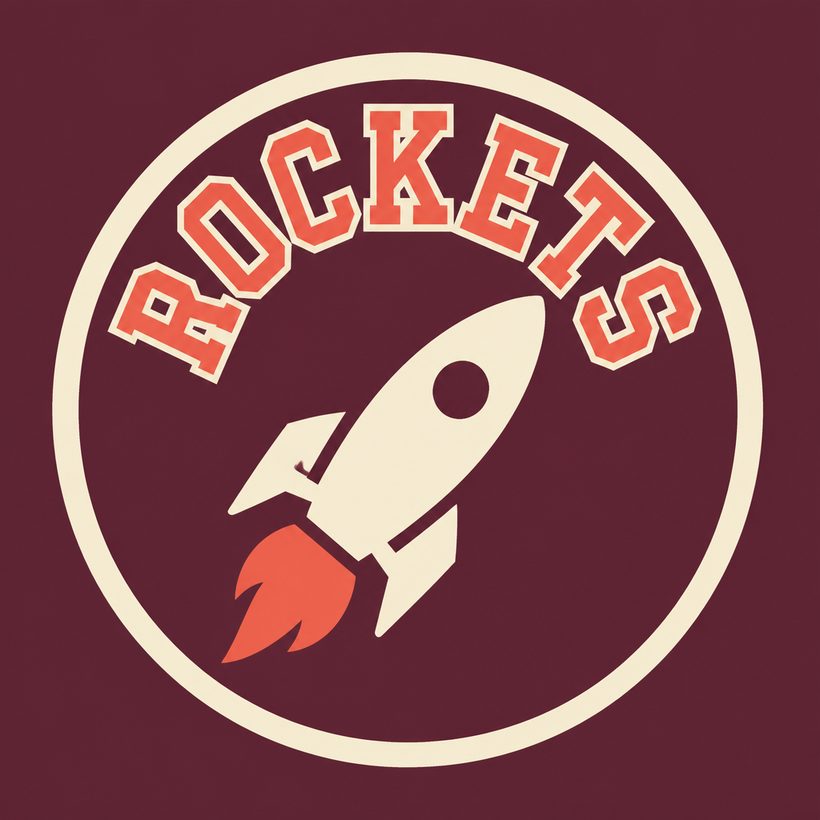 Rockets legacy crest, front