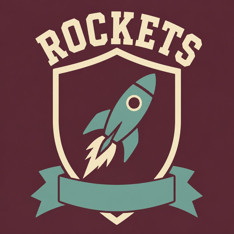 Rockets legacy crest, front