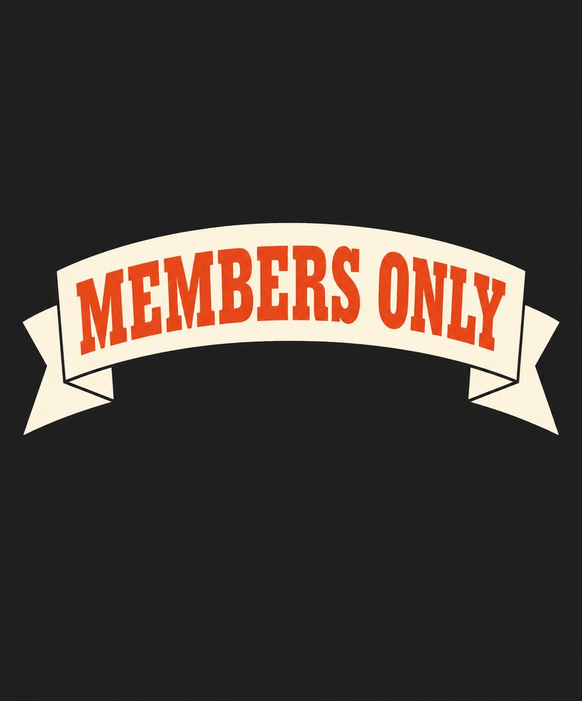 The door policy seal, back