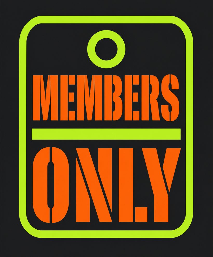 The door policy seal, back