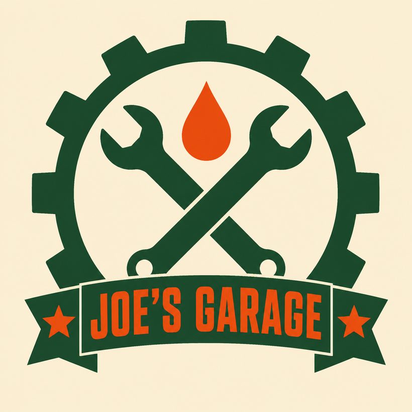 The motor oil badge, front