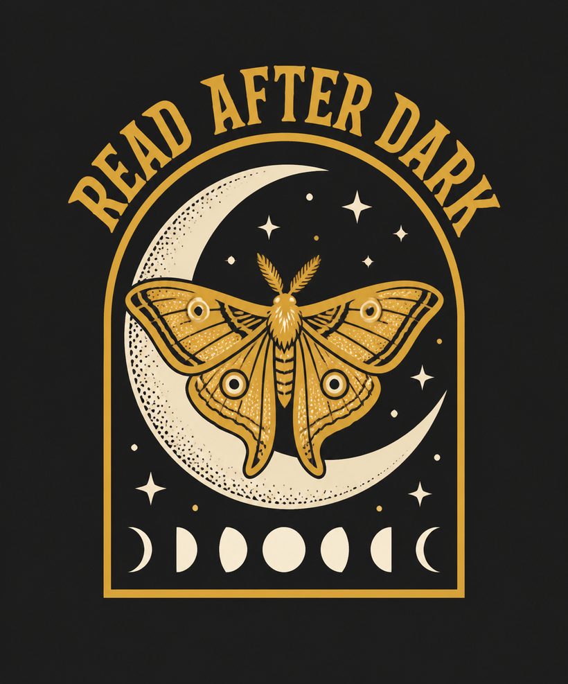 Moth to the page, back