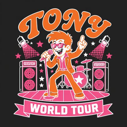 Turned 40 on stage, a 90s bootleg design