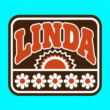 Linda in lights, a Groovy 70s design