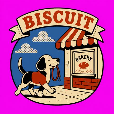 The self walking beagle, a Hand-drawn design