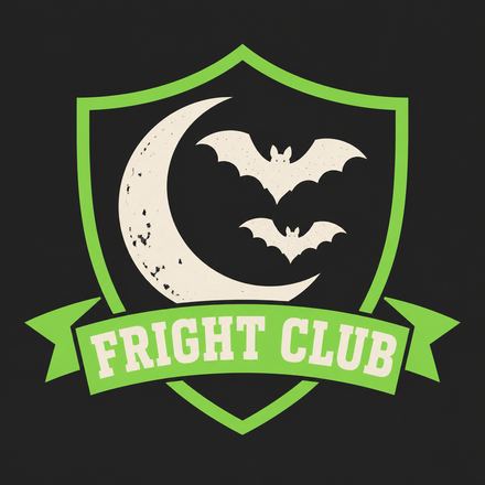 The basement screening stamp, a horror / dark design