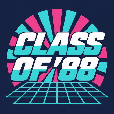Synthwave sunset 88, a Retro 80s design