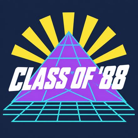 Synthwave sunset 88, a Retro 80s design