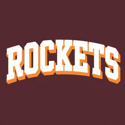 The rockets standard, a Sporty / varsity design