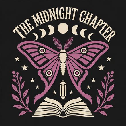 Moth to the page, a Whimsigoth / celestial design